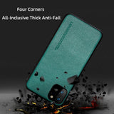 Genuine Leather Plain Business Phone Cases For iPhone 11 Pro Max