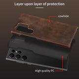 Premium Leather Retro Case For Samsung Galaxy S23 S22 S21 series