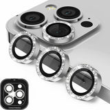 Glitter Camera Protector Metal Lens Ring Glass For iPhone 14 series