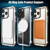 HD Transparent Stainless Steel TPU PC Case for iPhone 14 series