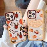 Pumpkin Fall Leaf Case for iPhone 14 13 12 series