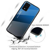 Luxury Gradient Glass Soft Silicone Edge Back Cover 360 Full Protection Case For Samsung Galaxy S20 Series