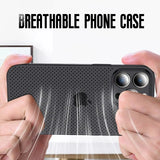 Heat Dissipation Plain Color Breathable Cooling Case For IPhone 15 14 13 12 series