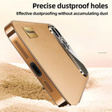 High Quality Leather Camera Lens Full Protection Plating Silicone Case For iPhone 14 13 series