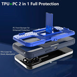 Hybrid Hard PC Armor Case With Foldable Kickstand For Samsung Galaxy S24 S23 S22 S21 series