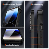 Hybrid Rugged Armor Shockproof Frame TPU Case For iPhone 14 13 12 series
