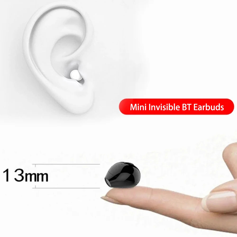 Invisible Mini Bluetooth 5.2 TWS Wireless Touch Earphones For Entertai ...