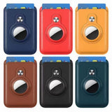 MagSafe Card Holder Magnetic Card Holder Leather AirTag Case For iPhone 14 13 12 series