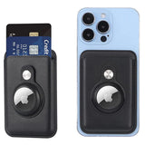 MagSafe Card Holder Magnetic Card Holder Leather AirTag Case For iPhone 14 13 12 series