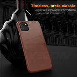 New PU Leather Phone Case with Wallet Card Slots Back Cover For iPhone 11 Pro Max