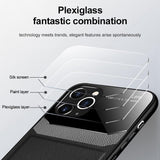 Leather Mirror PlexiGlass Case for iPhone 11 Pro Max XS XR XS Max