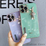 Diamond Rabbit Camera Lens Protect Case For iPhone 14 13 12 series