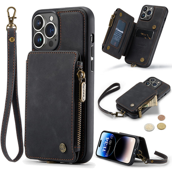 Leather Card Slot Case for iPhone 14 13 12 Series
