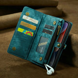 Wrist Strap Detachable Wallet Leather Case For iPhone 15 14 13 12 Series