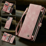 Wrist Strap Detachable Wallet Leather Case For iPhone 15 14 13 12 Series