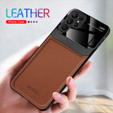 Leather Glossy Shockproof Case For Samsung Galaxy S23 series