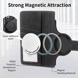 Retro Magnetic Removable Zipper Leather Wallet Case For Samsung Galaxy Z Fold 5 4 3