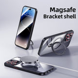 Lens Protection Magnetic Magsafe Wireless Charging Transparent Case For iPhone 14 13 12 Series