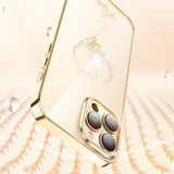 Love Heart Clear Case for iPhone 14 series