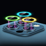 Luminous Lens Protector Ceramic Ring Tempered Glass Camera Case for Samsung Galaxy S23 series