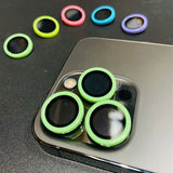 Luminous Lens Protector Ceramic Camera Lens Protective Glass for iPhone 15 14 13 12 series