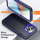 Luxury 360 Full Protection Shockproof Armor Military Bumper Case For iPhone 14 13 12 series