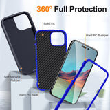 Luxury 360 Full Protection Shockproof Armor Military Bumper Case For iPhone 14 13 12 series