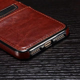 Luxury Business Style leather Back Cover For Apple iphone X XS Max XR