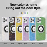 Luxury Camera Lens Glass Glitter Magnetic Magsafe Full Protection Hard Case For iPhone 14 13 12 series
