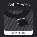 Luxury Carbon Fiber Texture Bracket Ring Magnetic Stand Magsafe Wireless Charging Case For iPhone 14 13 series