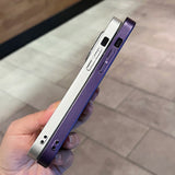 Luxury Carbon Fiber Texture Magsafe Magnetic Lens Glass Protection Case For iPhone 14 13 12 series