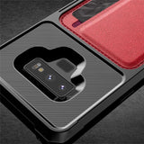 Luxury Card Wallet Case Hybrid Silicone Bumper Slim Soft Leather Back Cover for Samsung Galaxy Note 9 S9 S10 Plus S9 S10e
