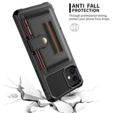 Luxury Card Magnetic Holder Leather Soft TPU Protection Cover Case For iPhone 11 Pro Max
