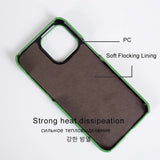 Luxury Solid Pastel Color Premium Leather Case For iPhone 15 14 13 12 series