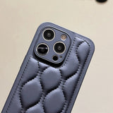 Luxury Down Jacket Camera Protect Shockproof Soft Case For iPhone 15 14 13 12 series