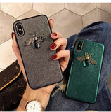 Luxury Fashion Diamond Bee Case for iPhone X XR XS Max