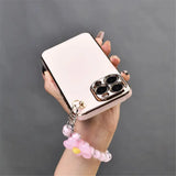 Luxury Flower Bracelet Holder Plating Soft Case For Samsung Galaxy S23 S22 S21 Ultra Plus