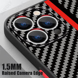 Luxury For Magsafe Charging Shockproof Carbon Fiber Pattern Case For iPhone 14 13 12 series