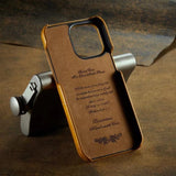 Glossy Oil Wax Leather Dual Card Slot Holder Case for iPhone 14 13 12 series