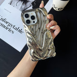 Heat Dissipation Hollow Water Ripple Shockproof Soft Case For iPhone 14 13 series