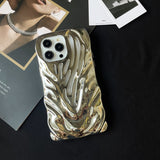 Heat Dissipation Hollow Water Ripple Shockproof Soft Case For iPhone 14 13 series