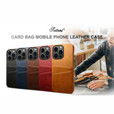 Luxury Leather Card Pocket Wallet Case For iPhone 15 14 13 12 series