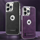 Luxury Leather Fold Stand Bracket Shockproof Case For iPhone 14 13 12 Series