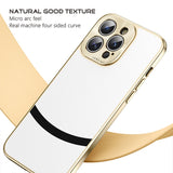 Lens Protection Soft Border Leather Case For iPhone 15 14 13 12 series