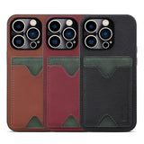 Luxury Business Leather Card Slot Cases For iPphone 14 series