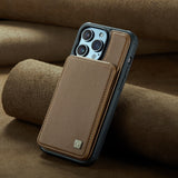 Luxury Leather Wallet Anti Theft Brush Card Slots Case For iPhone 14 13 12 Series