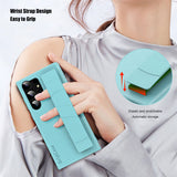 Luxury Leather Wristband Hand Strap Case For Samsung Galaxy S23 S22 series