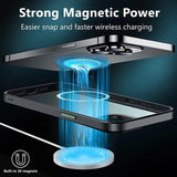 Luxury Magnetic Wireless Charging Transparent Matte Shockproof Case For iPhone 15 14 13 series