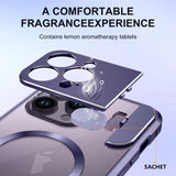 Luxury Magsafe Magnetic Metal Stand Metal Lens Holder Case For iPhone 14 13 Series