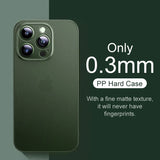 Luxury Matte Frosted PP Hard Case For iPhone 15 14 13 series